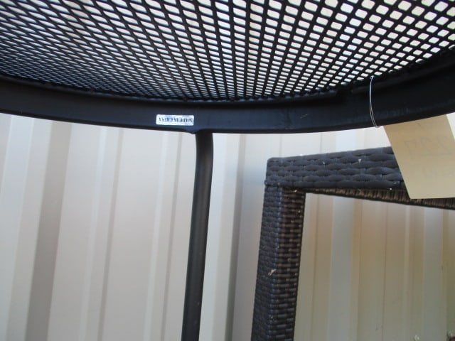 Round Black Metal Mesh Side Table - 4