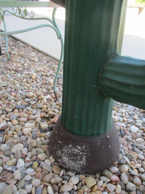 Painted Concrete Cactus Yard Statue - 4