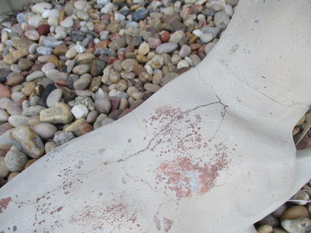Painted Concrete Resting Deer Statue - 4