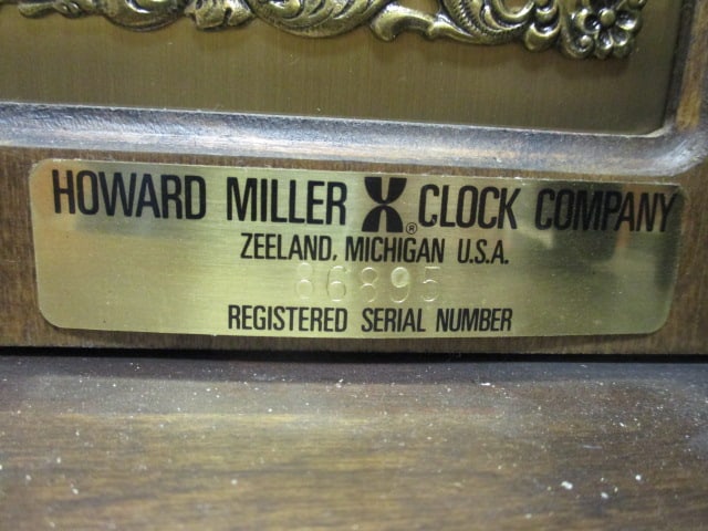 1970's Howard Miller Model 4898 Triple Chime Weight Driven Grandfather Clock - 6