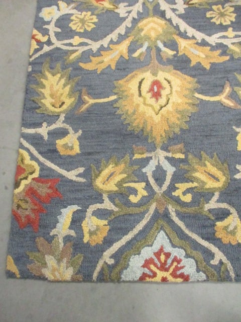 Safavieh "Blossom" Navy Multi Color Wool/Cotton Blend Area Rug - 2