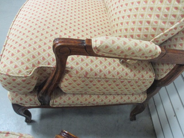 Pair of French Provencial Style Upholstered Armchairs - 6