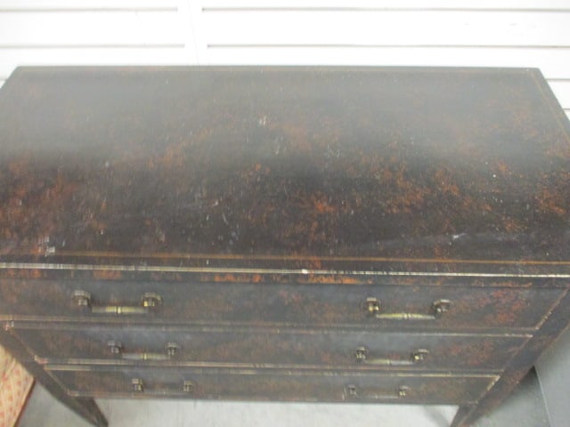 Hand Decorated 3 Drawer Chest - 2
