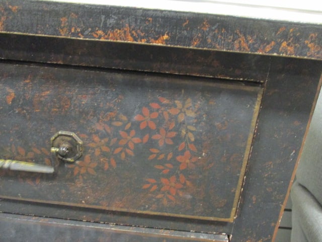 Hand Decorated 3 Drawer Chest - 5