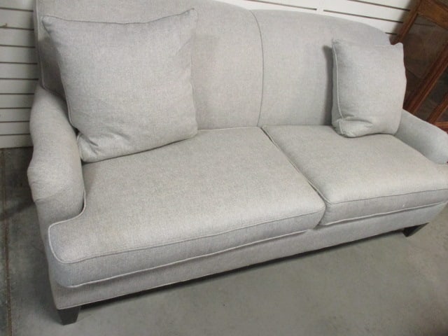 CR Laine Like New Sofa with Matching Throw Pillows: 77" long, Local Pickup Only