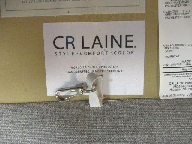 CR Laine Like New Sofa with Matching Throw Pillows - 5