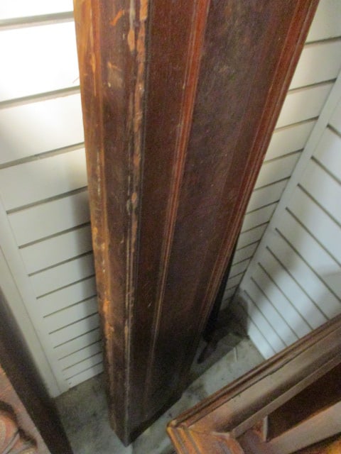 Antique Victorian Eastlake Full Size Bed with Wood Rails - 8