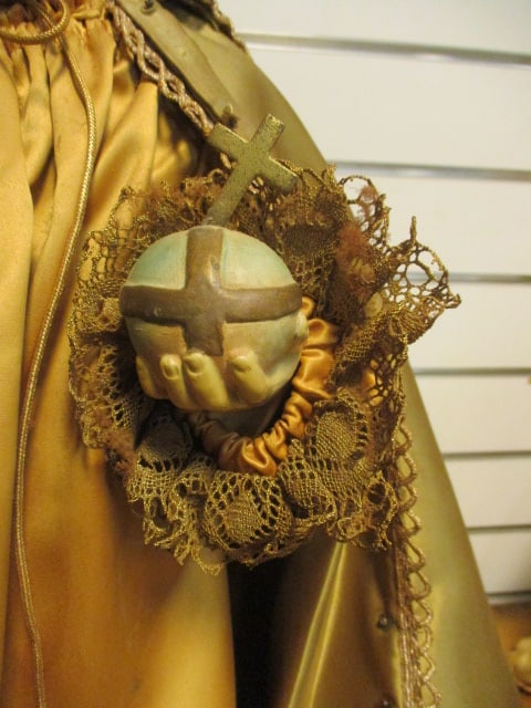 Vintage Devotional Religious Figure Giving Blessings in Ceremonial Dress - 3