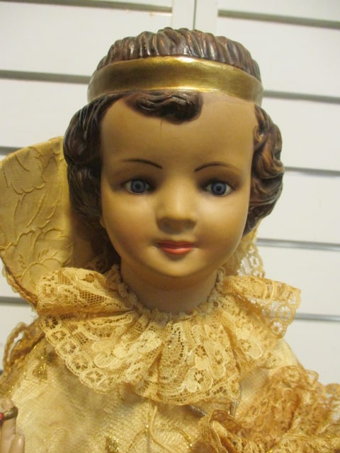 Vintage Devotional Religious Figure Giving Blessings in Ceremonial Dress - 2