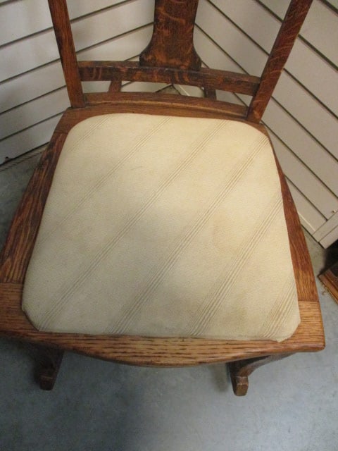 Vintage Tiger Oak Rocker - 3