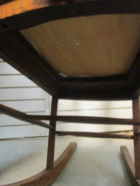 Vintage Tiger Oak Rocker - 5