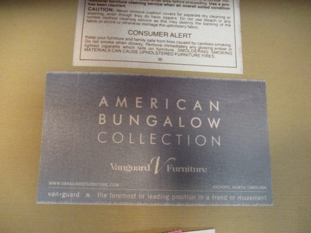 Vanguard Furniture American Bungalow Collection Love Seat - 4