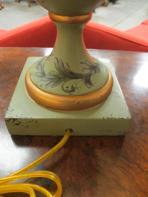Handpainted Neoclassical Urn Table Lamp - 2