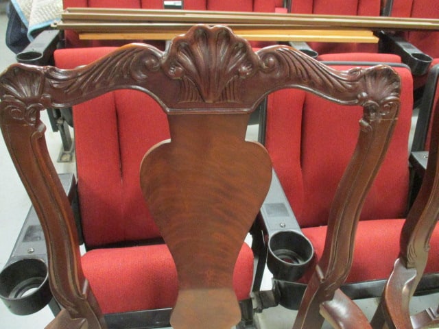Pair of Bernhardt Flame Mahogany Chippendale Style Arm Chairs - 4