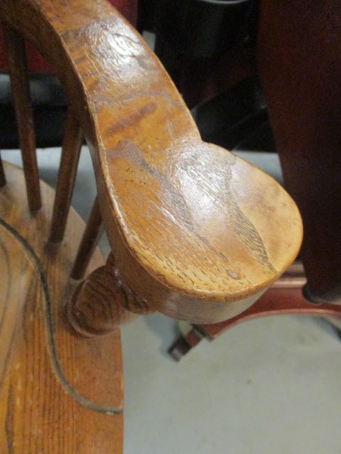 Pair of Oak Windsor Style Arm Chairs - 8