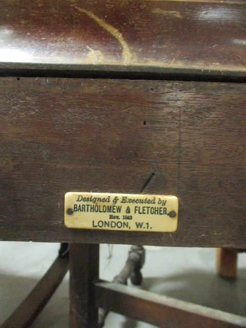 Antique Bartholomew & Fletcher, London Chippendale Carved Mahogany Side Chair - 4