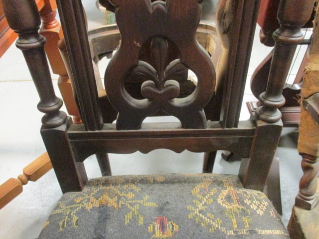 Vintage Renaissance Revival Style Side Chair - 5