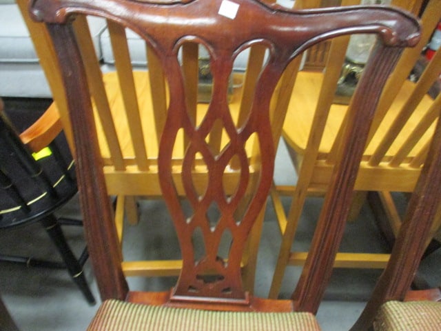 Pair of Mahogany Chippendale Style Side Chairs - 3