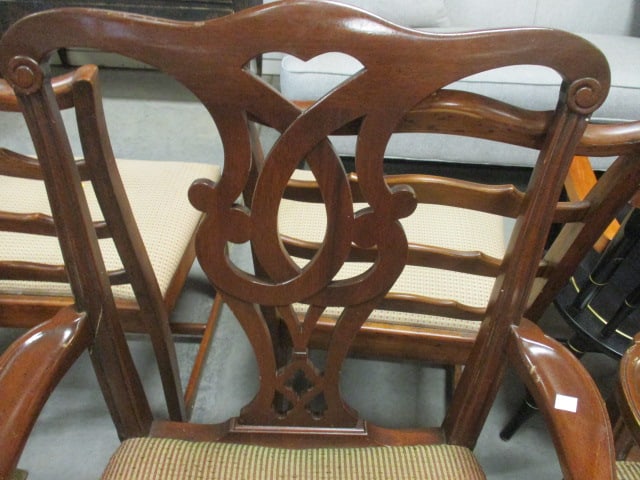 Pair of Mahogany Chippendale Style Armchairs - 2