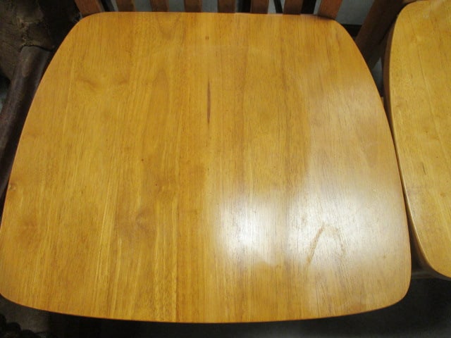 Pair of Spindle Back Maple Bar Chairs - 3