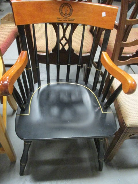 Nichols & Stone 2 Tone Spindle Back Arm Chair (1 of 5)