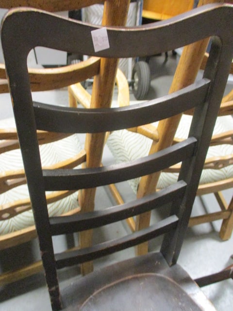 Vintage Ladderback Side Chair - 4