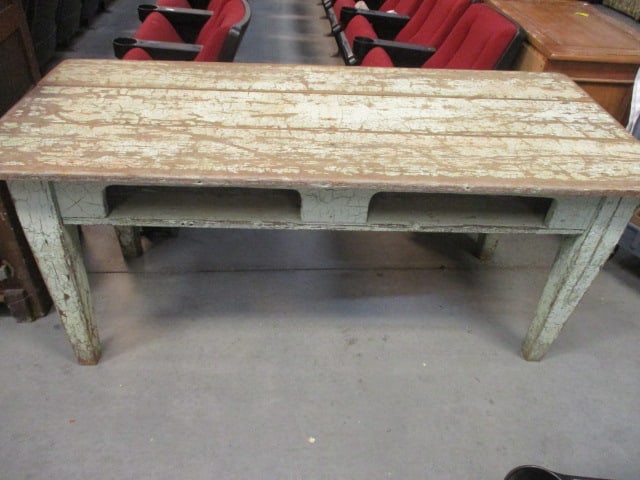 Primitive Painted Farmhouse Table (1 of 5)