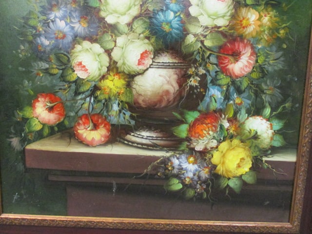 Large R. Michel Flower Still Life Painting - 5