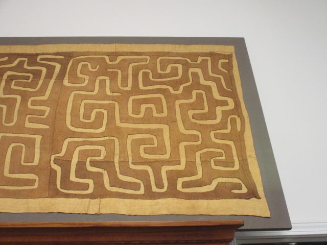 Vintage Abstract Labyrinth Geometric Tribal Textile Wall Hanging - 3