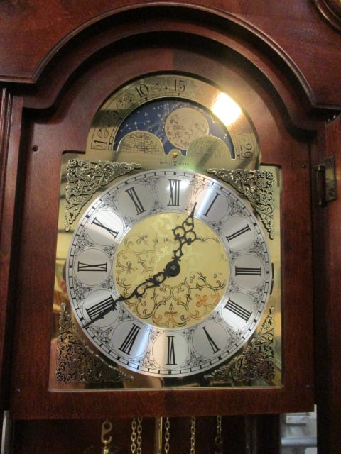 Howard Miller Celestial Phase Dial Grandfather Floor Clock - 2