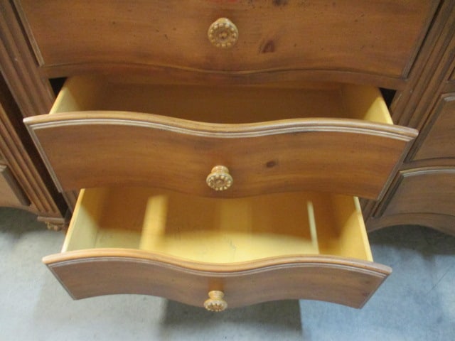 Distressed Finish French Country Style Double Chest - 5