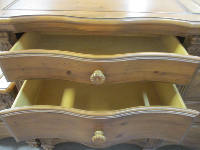 Distressed Finish French Country Style Double Chest - 6