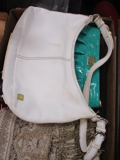 Ladies Straw Hats, Pashmina and Designer Name Purses - 4