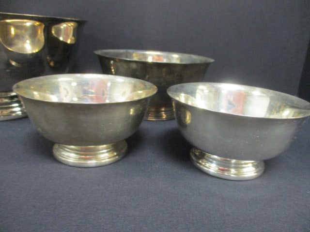 Four Silverplate Revere Bowls - 2