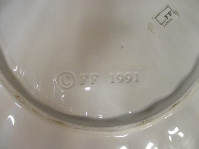 1991 Fitz & Floyd Nautical Plate, Creamer and Sugar Bowl - 3