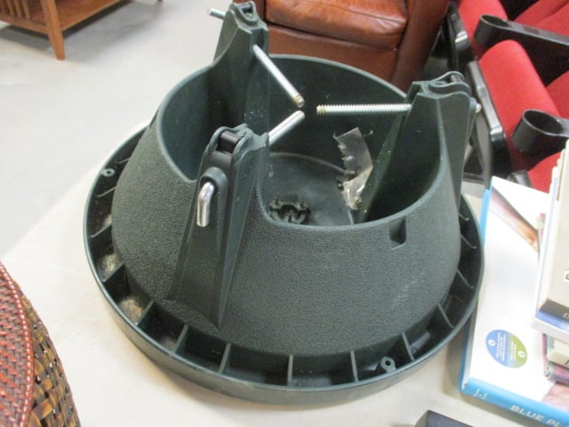 Woven Planter and Compote, Travel and Cookbooks, Metal Stand, Hole Punch and Tree Stand - 11