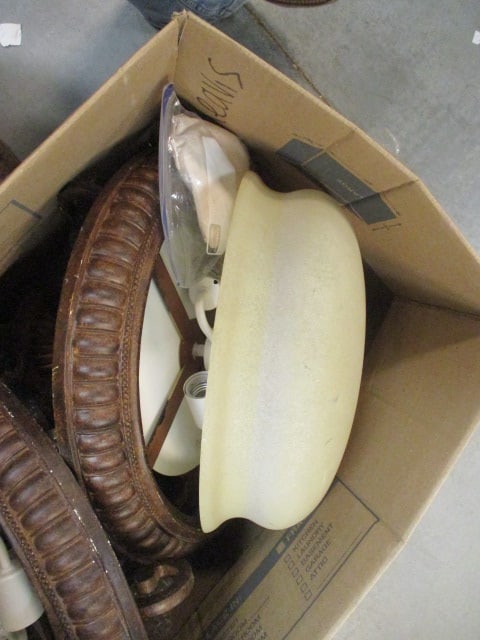Pair of Ceiling Mount Light Fixtures - 3