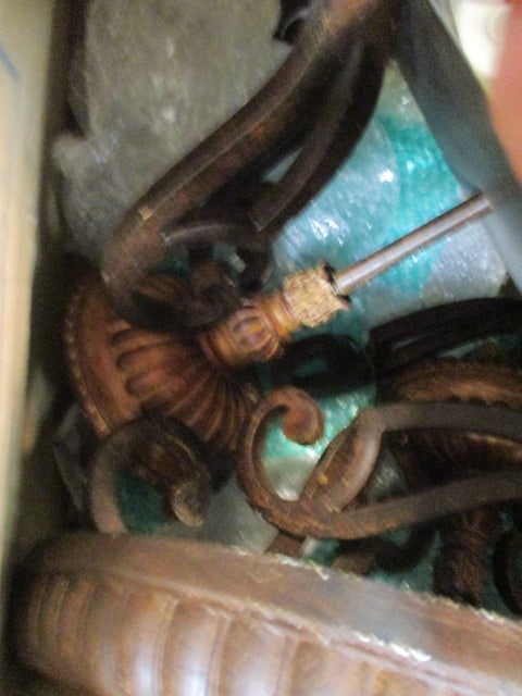Pair of Ceiling Mount Light Fixtures - 4