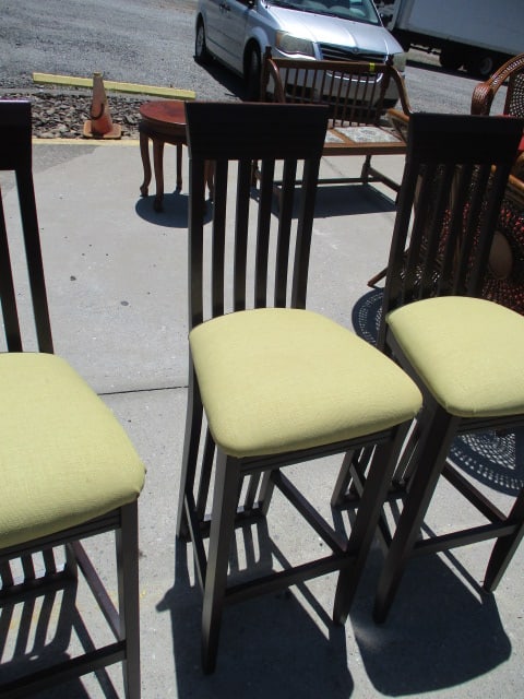 Four Lundberg Slat Back Bar Chairs - 2