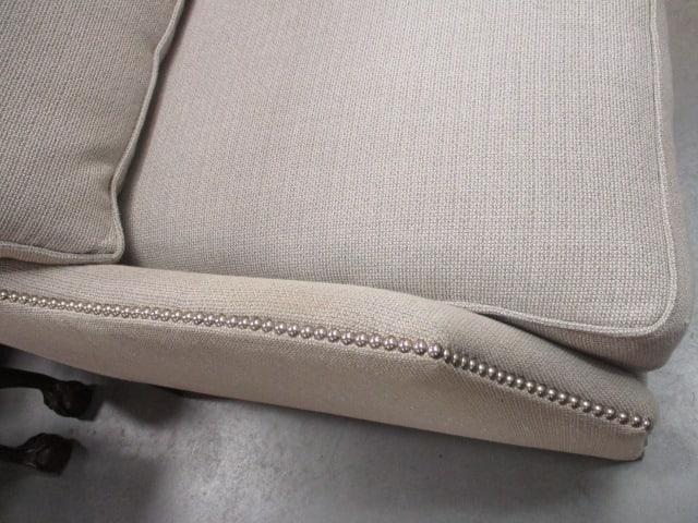 Robin Bruce Grey Upholster Sofa with Nail Head Accents - 3