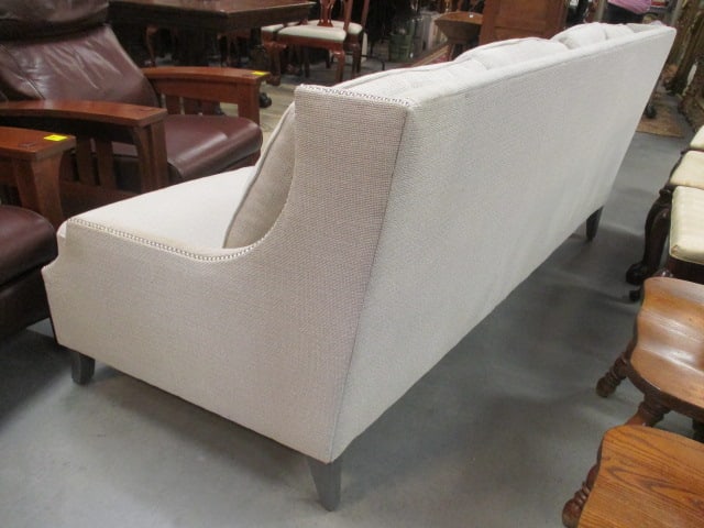 Robin Bruce Grey Upholster Sofa with Nail Head Accents - 6
