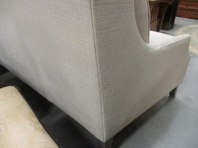 Robin Bruce Grey Upholster Sofa with Nail Head Accents - 8