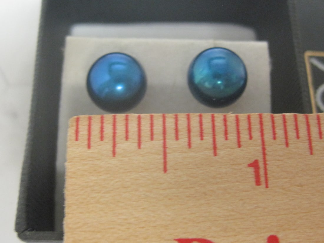 Blue Honora Pearl Stud Earrings - 3