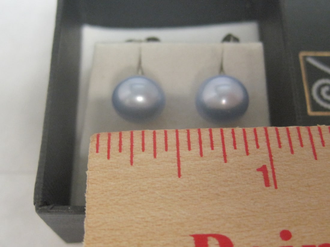 Blue Honora Pearl Stud Earrings - 3