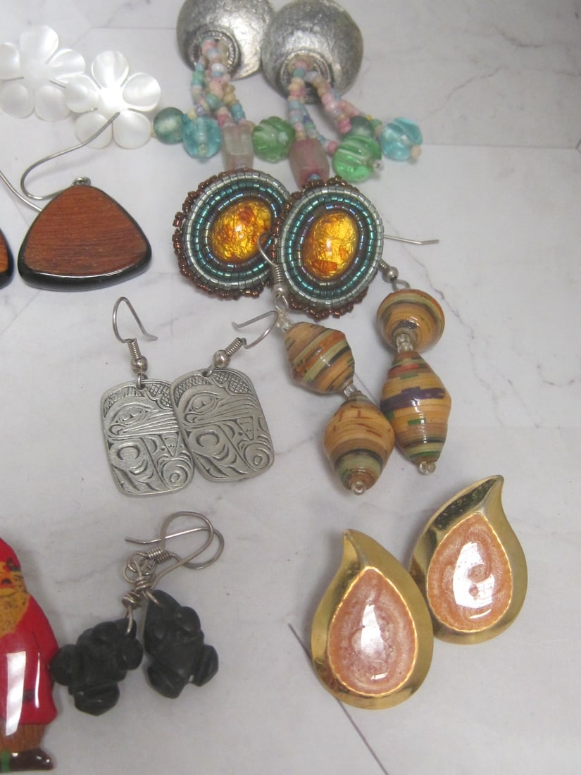 Large Lot of Pierced Earrings - 4
