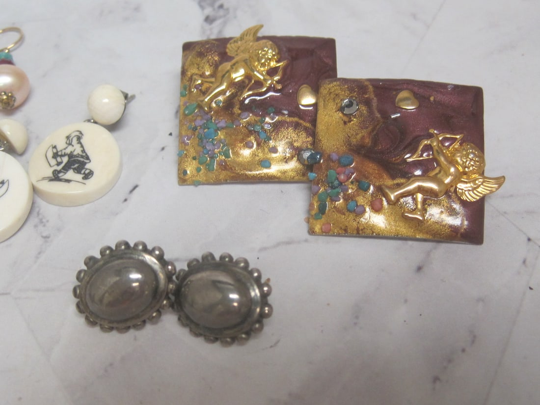 Sterling Silver, Gold-Filled & Artisan Pierced Earrings - 4