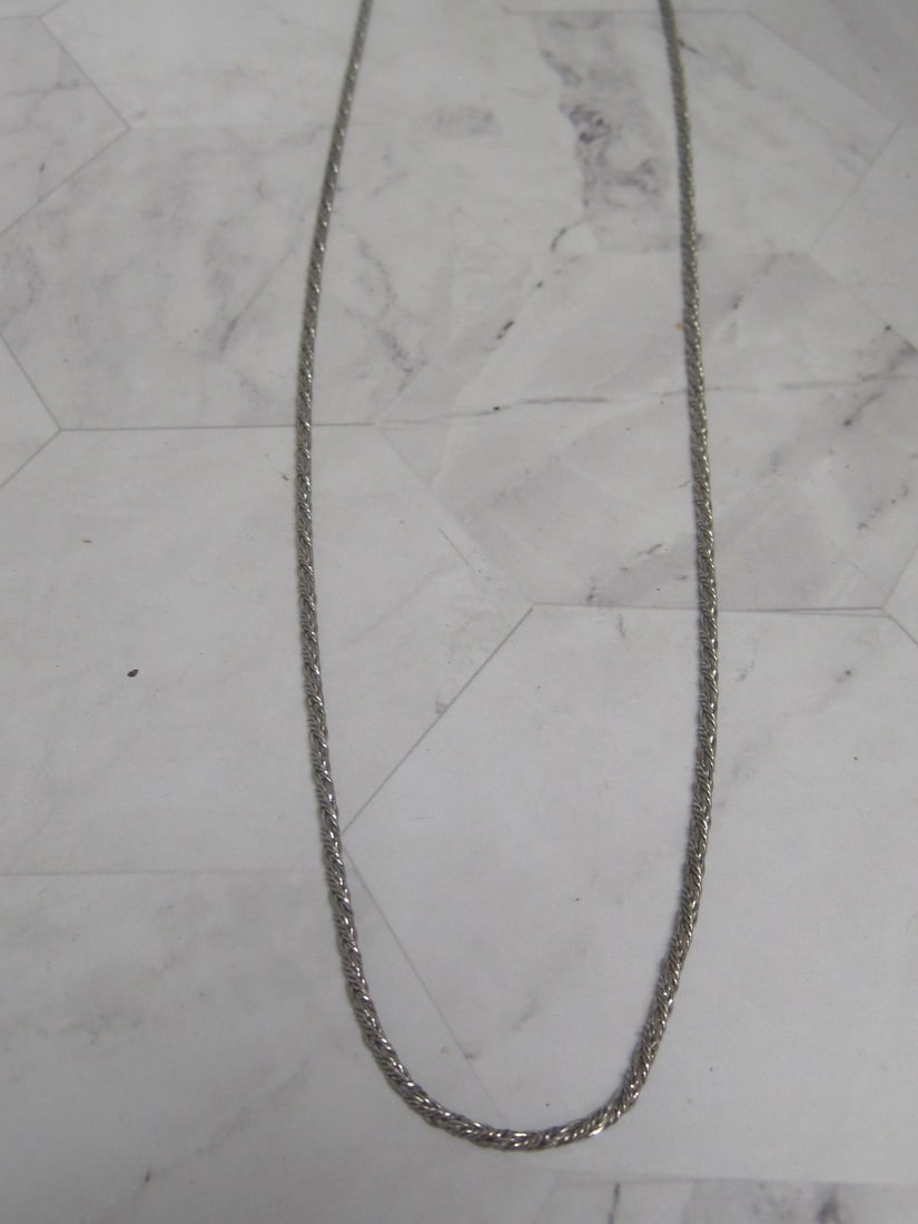 28" Sterling Silver Chain: Weighs 11.5 grams