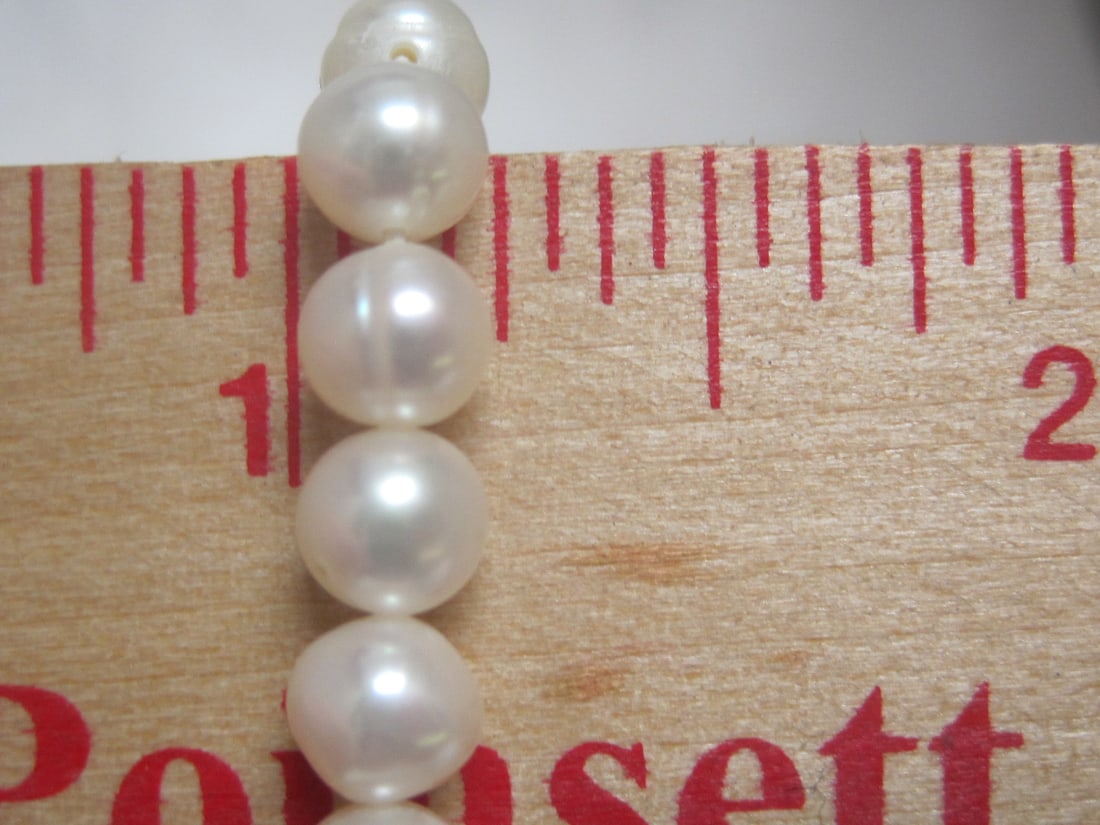 7" Pearl Bracelet with 14k Gold Clasp - 4