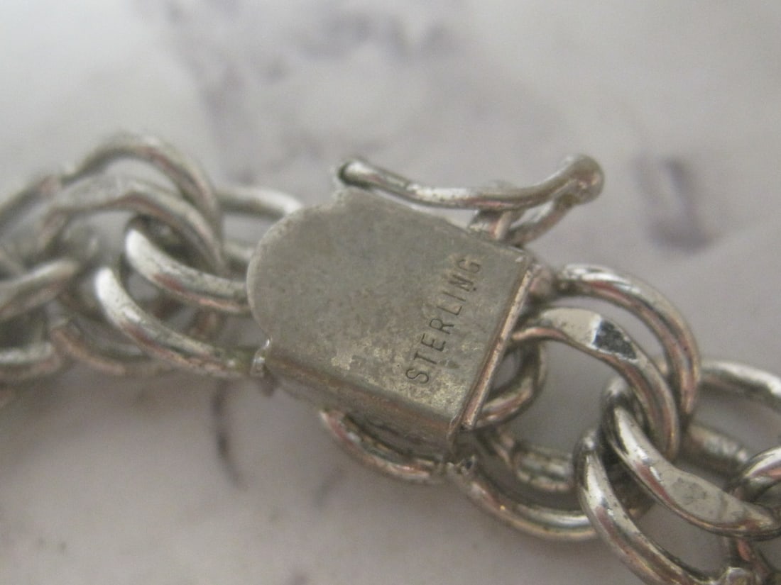 8" Sterling Silver Charm Bracelet - 4