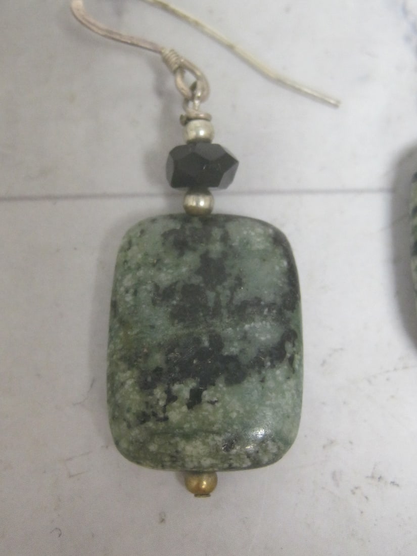 Sterling Silver Jasper Earrings - 2